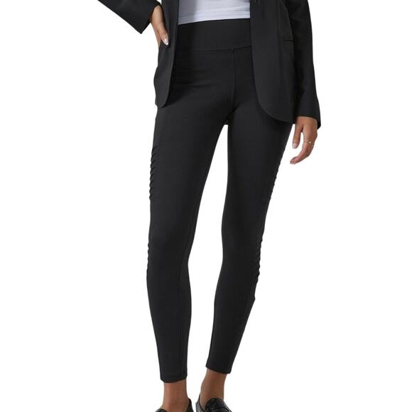 Athleta Delancey Moto Tight Black Women's Size XXS in New With Tags Condition - Picture 1 of 13